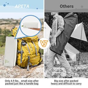 ATEPA Backpack Camping Cot for Adult Heavy Duty Sleeping Cot with Carry Bag Ultralight Folding Tent Camping Cot Bed for Outdoor Travel Hiking Camp Backpack Camping Bed Nap