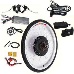 Electric Bike Conversion Kit, 48V 1000W/ 36V 350W/ 36V 250W E-Bike Conversion Kit Front/Rear Wheel Electric Bicycle Motor Kit Bike Hub Motor for 26"/20" Bike (48V 1000W Rear Wheel for 26")