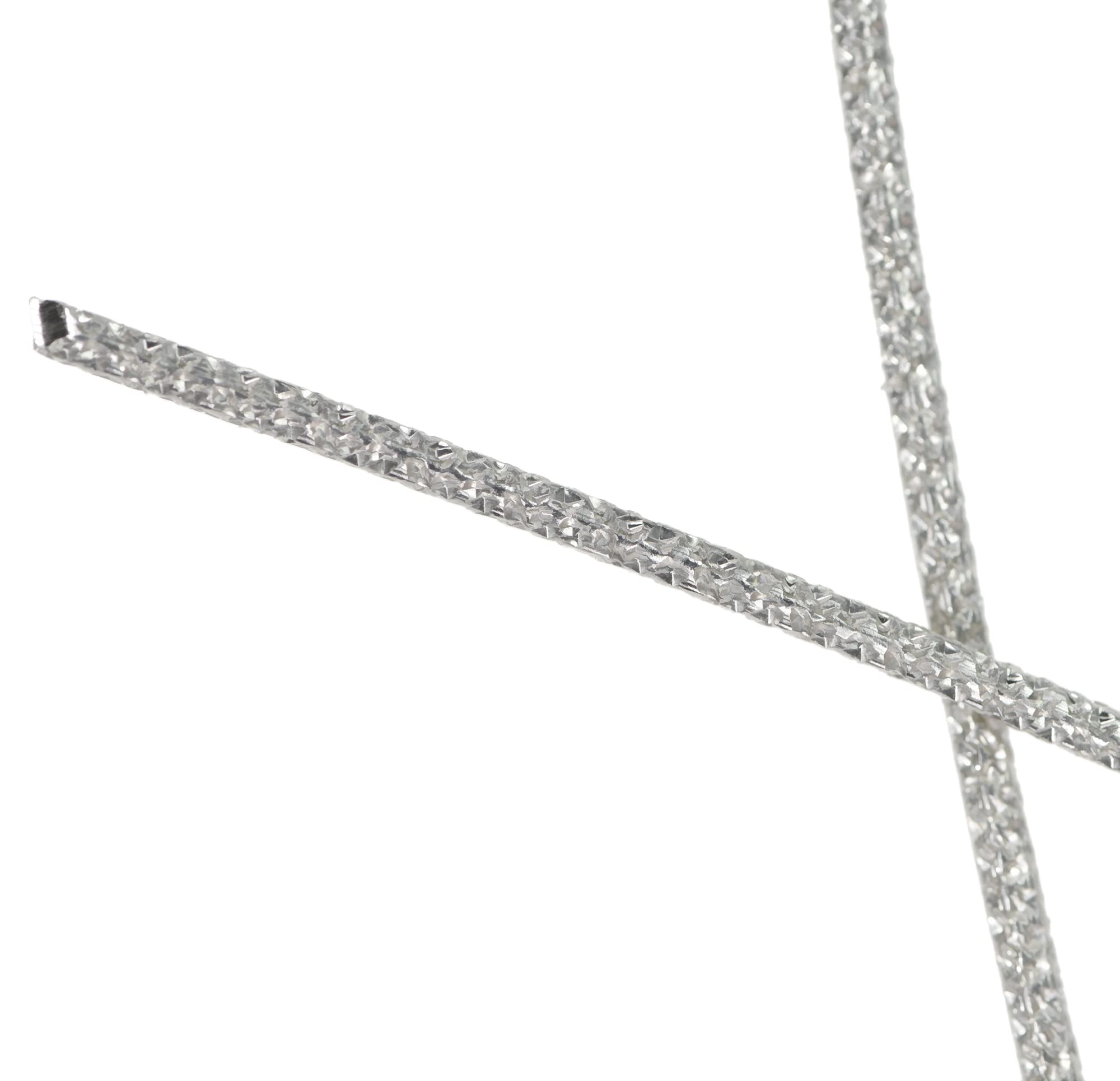 Sterling Silver Sparkle Wire 1.4mm 2-12-inches