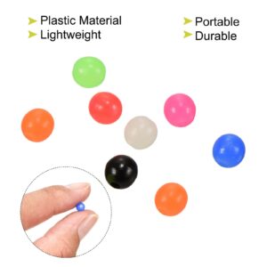 PATIKIL 5mm Fishing Beads, 1000 Pieces Plastic Fishing Bait Eggs Rig Bead Tackle Tool Round, Multicolor