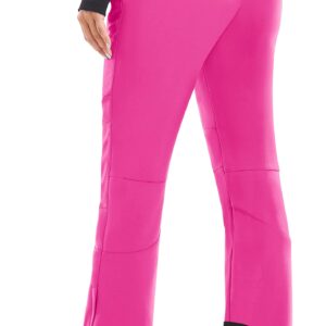 Heathyoga Women’s Snow Pants Waterproof Ski Pants for Women Snowboard Pants Women’s Hiking Pants Fleece Cargo Pants Pink