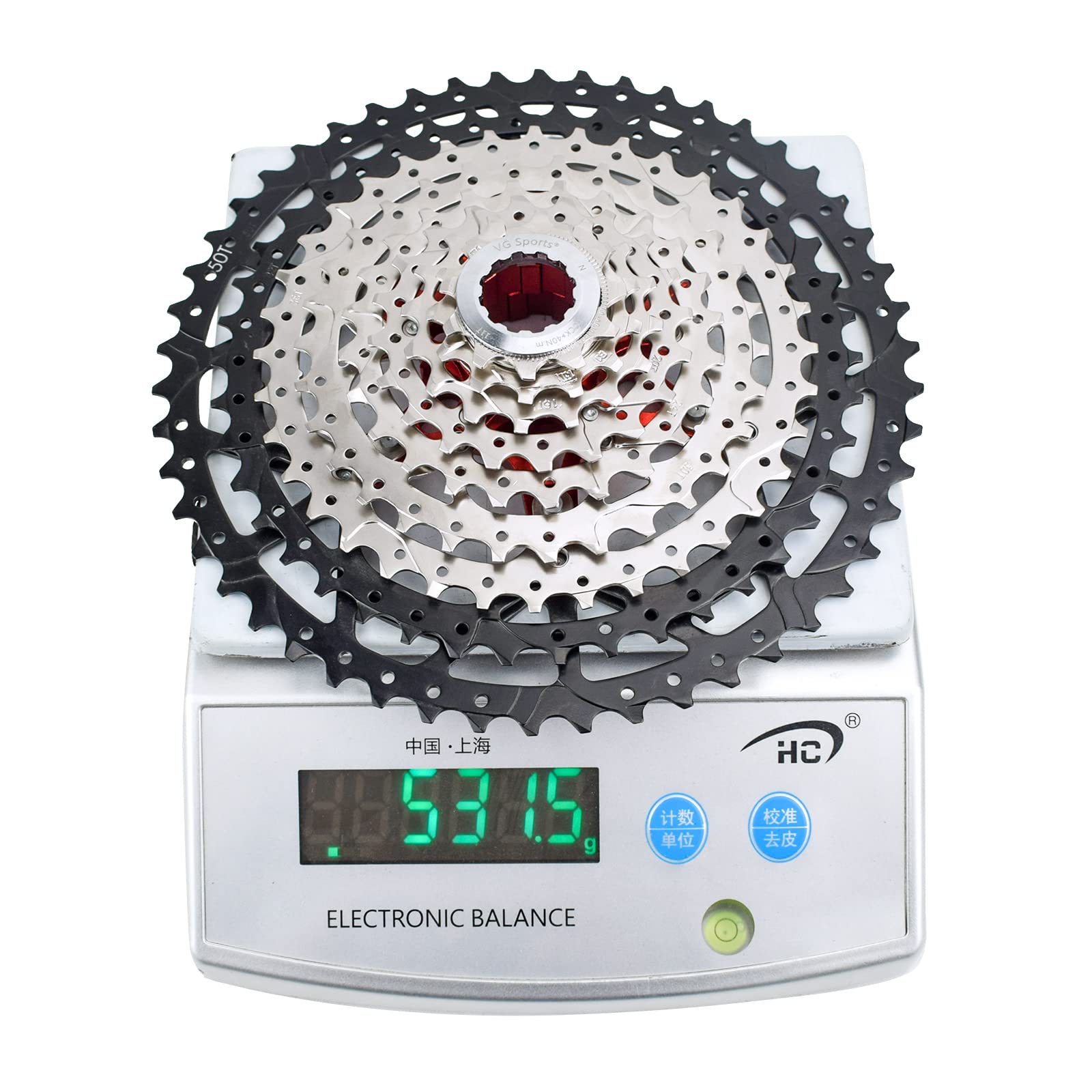 VG SPORTS 8/9/10/11/12 Speed Ultra-Light Bike Cassette for Mountain Bike 11-40T/11-42T/11-46T/11-50T/11-52T MTB Cassette Lightweight Aluminum Bracket Cassette