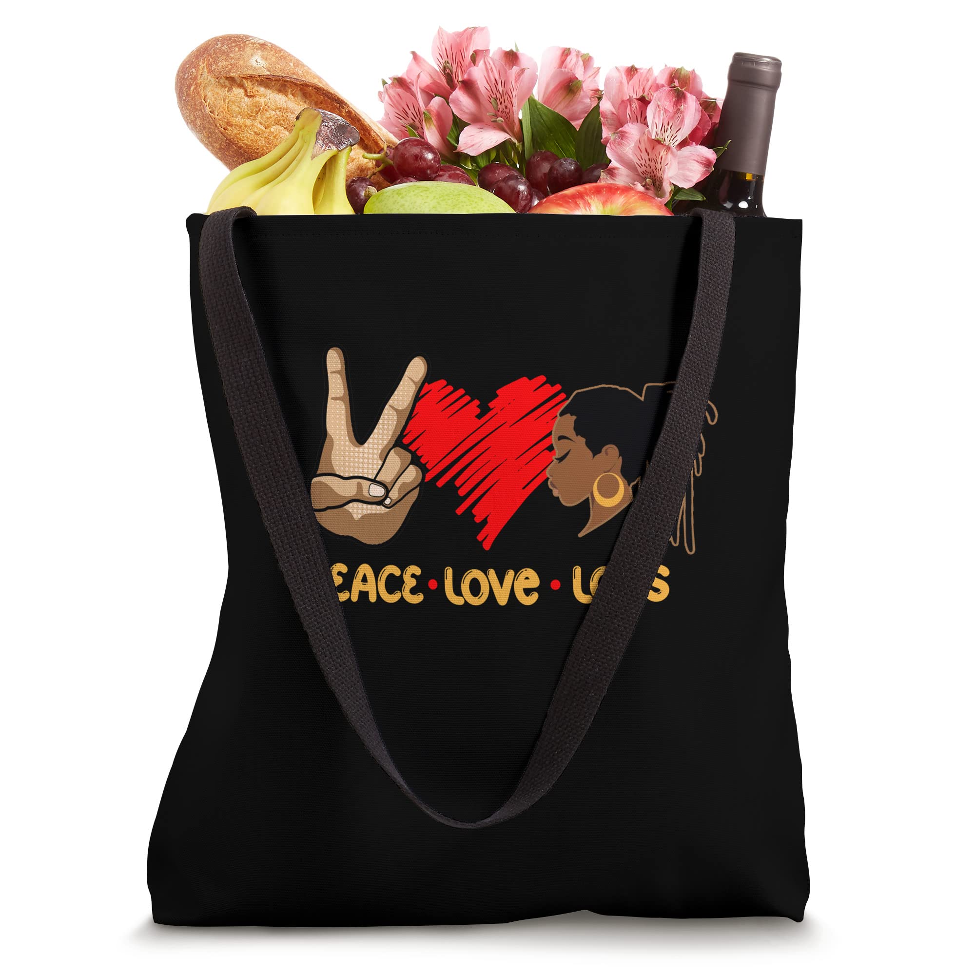 Peace Love And Locs Hair Hair Fashion Loc'd Tote Bag