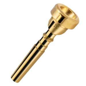 cheerock 7c trumpet mouthpiece brass trumpet mouthpiece gold plated trumpet mouthpiece compatible with beginners and professionals trumpet accessories