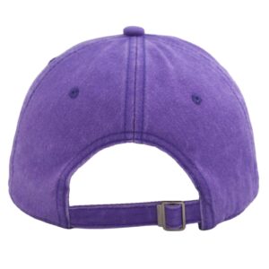 YEANIY Vintage Washed Cotton Purple Baseball Caps Adjustable Unstructured Soft Blank Casual Dad Ball Hats for Men Women