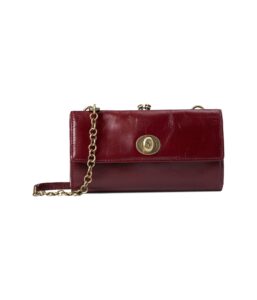 hobo mila wallet crossbody merlot one size