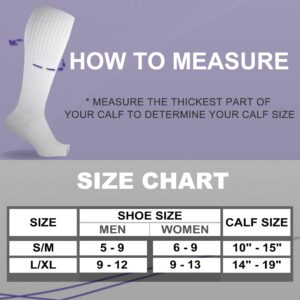 NEWZILL Compression Socks for Women & Men Circulation 20mmHg, Graduated Open Toe, Cotton Compression Socks for Nurses Beige