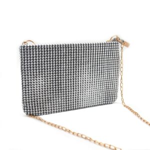 Ralcosuss Rhinestone Evening Bag for Women Clutch Purse Chain Shoulder Bag Bridal Wedding Party Prom Handbag Evening Clutch