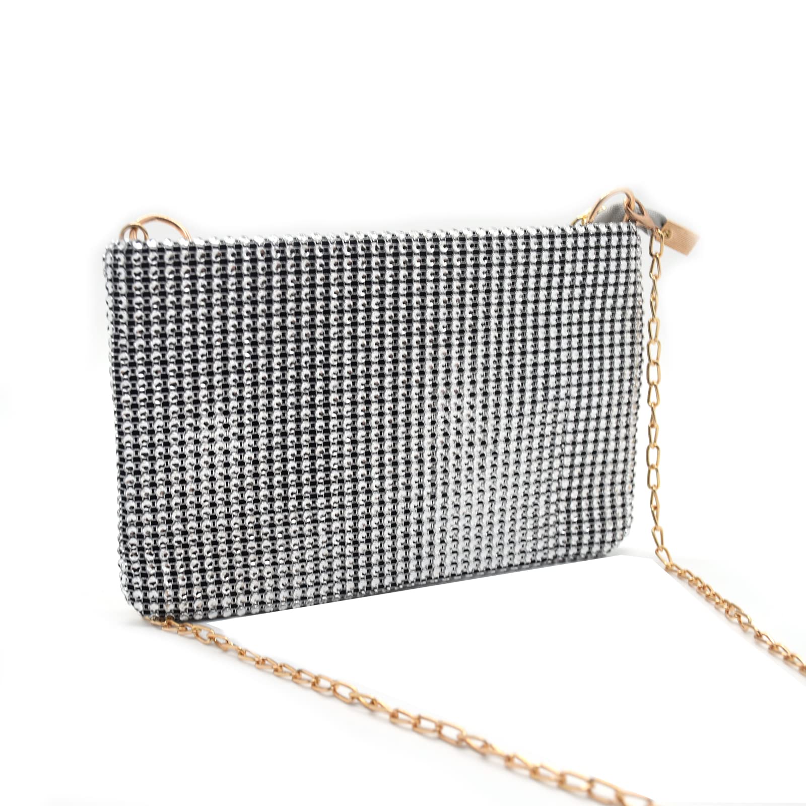 Ralcosuss Rhinestone Evening Bag for Women Clutch Purse Chain Shoulder Bag Bridal Wedding Party Prom Handbag Evening Clutch