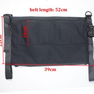 CAMSTIC Yoga Mat Carrier Strap Shoulder Bag with Large Compartment Zipper Pocket, Black