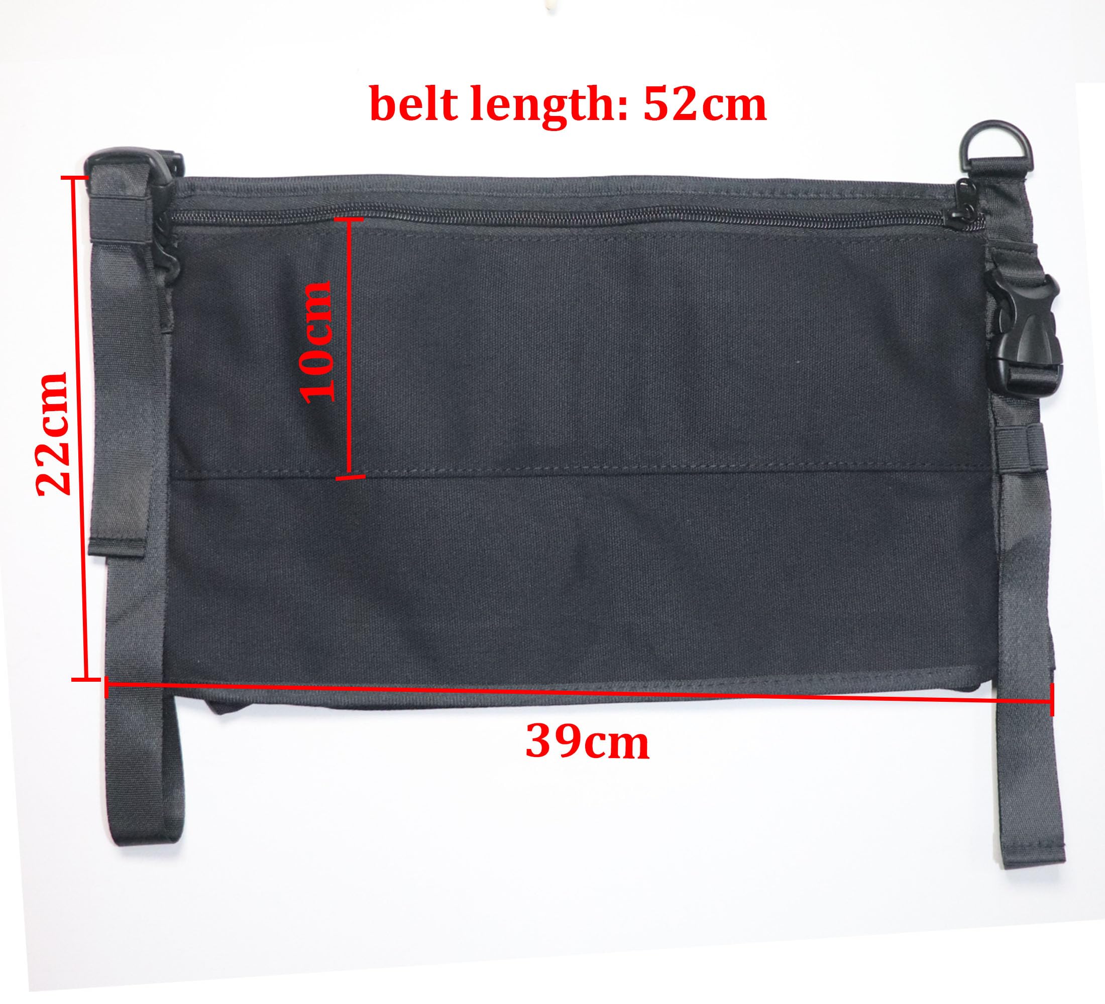 CAMSTIC Yoga Mat Carrier Strap Shoulder Bag with Large Compartment Zipper Pocket, Black