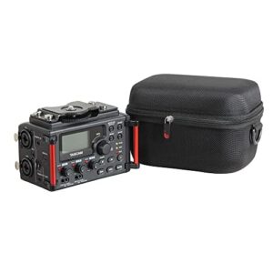 hermitshell travel case for tascam dr-60dmkii 4-channel portable audio recorder