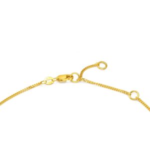 CHOW SANG SANG Dazzling Mirror Gold 999.9 24K Solid Gold Price-by-Weight Gold Simple Rectangle Necklace for Women 93401N (Approx. 0.22tael (~8.23g), 18.5", (47 CM))