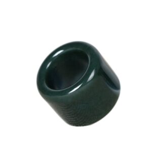 LSCZSLYH Natural Hetian Qingyu Diameter 22-23mm Thumb Ring Jade Ring Jewelry Fine Jewelry Engraving Lucky Men and Women Rings Jewelry (Gem Color : 22-23mm Diameter)