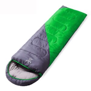 camping sleeping bag,4 season waterproof outdoor hiking backpacking sleeping bag for traveling,portable envelope sleeping bags for adults,kids (1kg (190+30)*75cm, green)