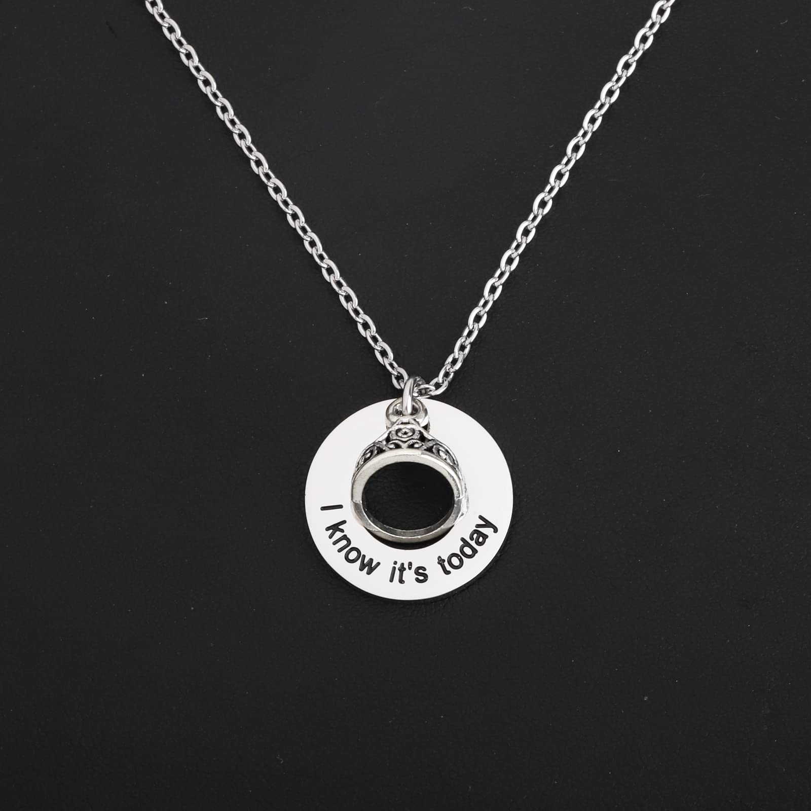 MAOFAED Musical Theatre Necklace I know Its Today Drama Performer Gift Musical Lover Gift Drama Teacher Gift (i know it today)