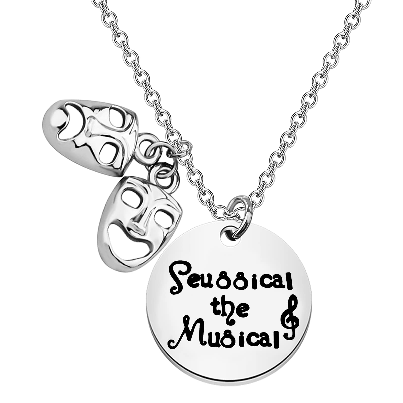 MAOFAED Musical Inspired Gift Musical Theatre Gift Musical Theatre Lover Gift Musical Jewelry Musical Necklace (seussical the musical)