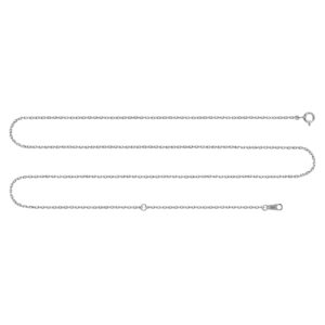 Gacimy Sterling Silver Chain Necklace for Women, 1mm Thin 925 Sterling Silver Cable Chain for Women, 18" Length with 2" Extension Chains