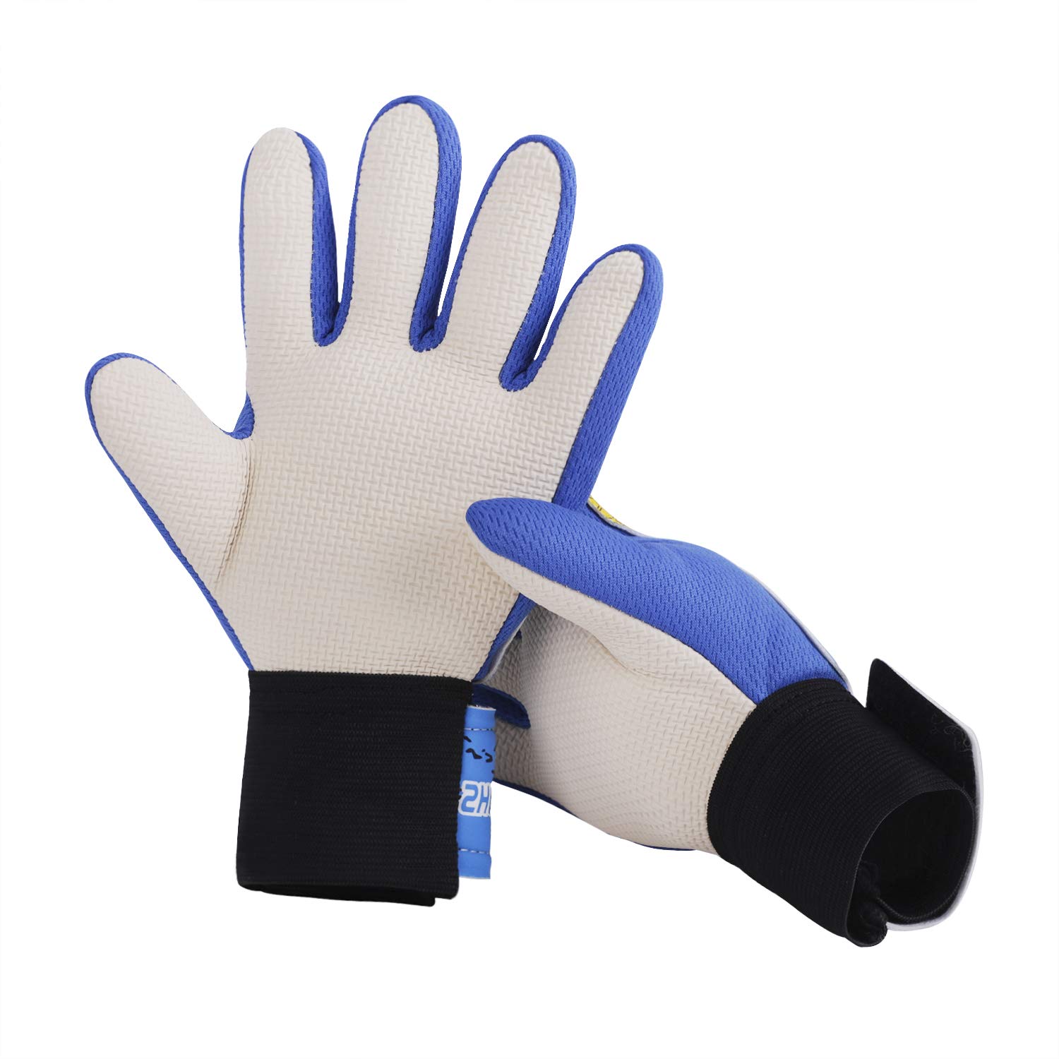 Soccer Goalkeeper Gloves for Kids Adults, Non-Slip Wear Resistant SBR Palm Football Goalie Gloves with Strong Grip Prevent Injuries Fingersave Goal Keeper Gloves for The Toughest Saves