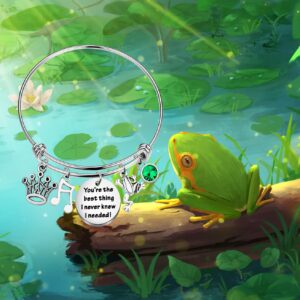 SEIRAA Frog Princess Bracelet You’re the Best Thing I Never Know I Needed Frog Bracelet for Women Frog Stroy Inspired (Frog Bracelet)