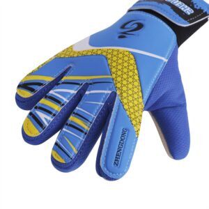 Soccer Goalkeeper Gloves for Kids Adults, Non-Slip Wear Resistant SBR Palm Football Goalie Gloves with Strong Grip Prevent Injuries Fingersave Goal Keeper Gloves for The Toughest Saves