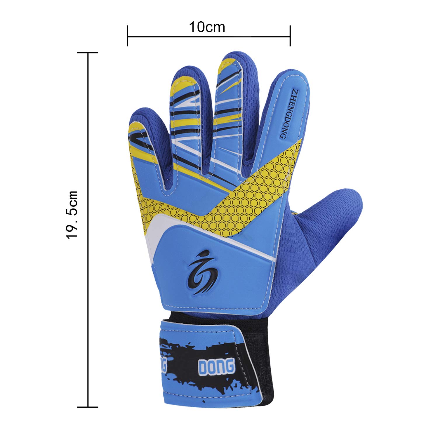 Soccer Goalkeeper Gloves for Kids Adults, Non-Slip Wear Resistant SBR Palm Football Goalie Gloves with Strong Grip Prevent Injuries Fingersave Goal Keeper Gloves for The Toughest Saves