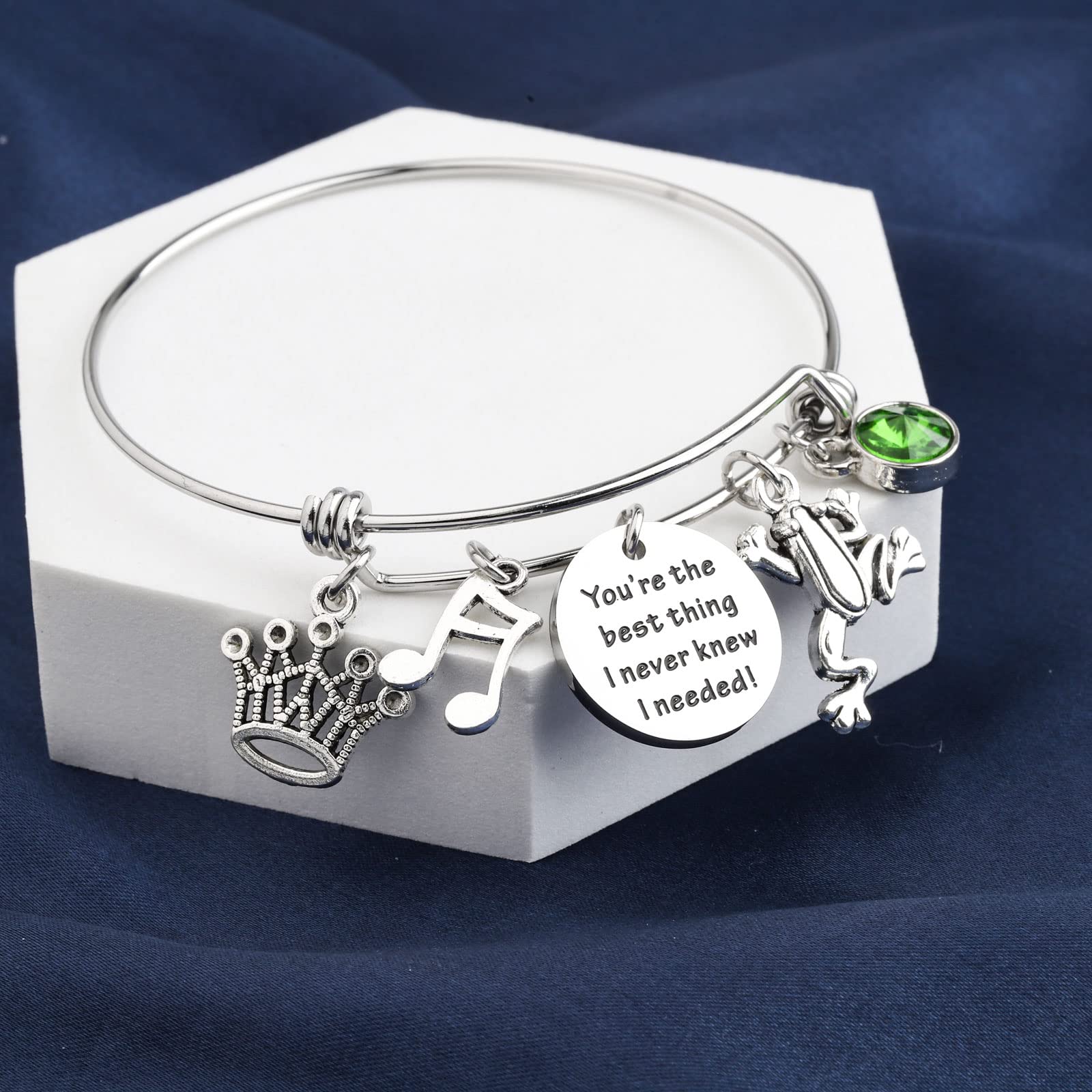 SEIRAA Frog Princess Bracelet You’re the Best Thing I Never Know I Needed Frog Bracelet for Women Frog Stroy Inspired (Frog Bracelet)