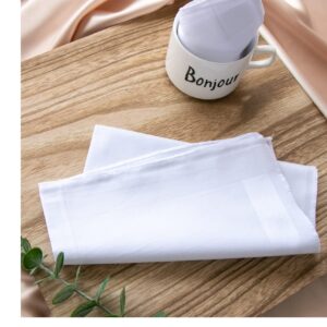 SrffbreMeOly Assorted Men's Handkerchief Plaid 100% Cotton Handkerchiefs Soft Hankies Pocket Square White 3Piecs, One Size