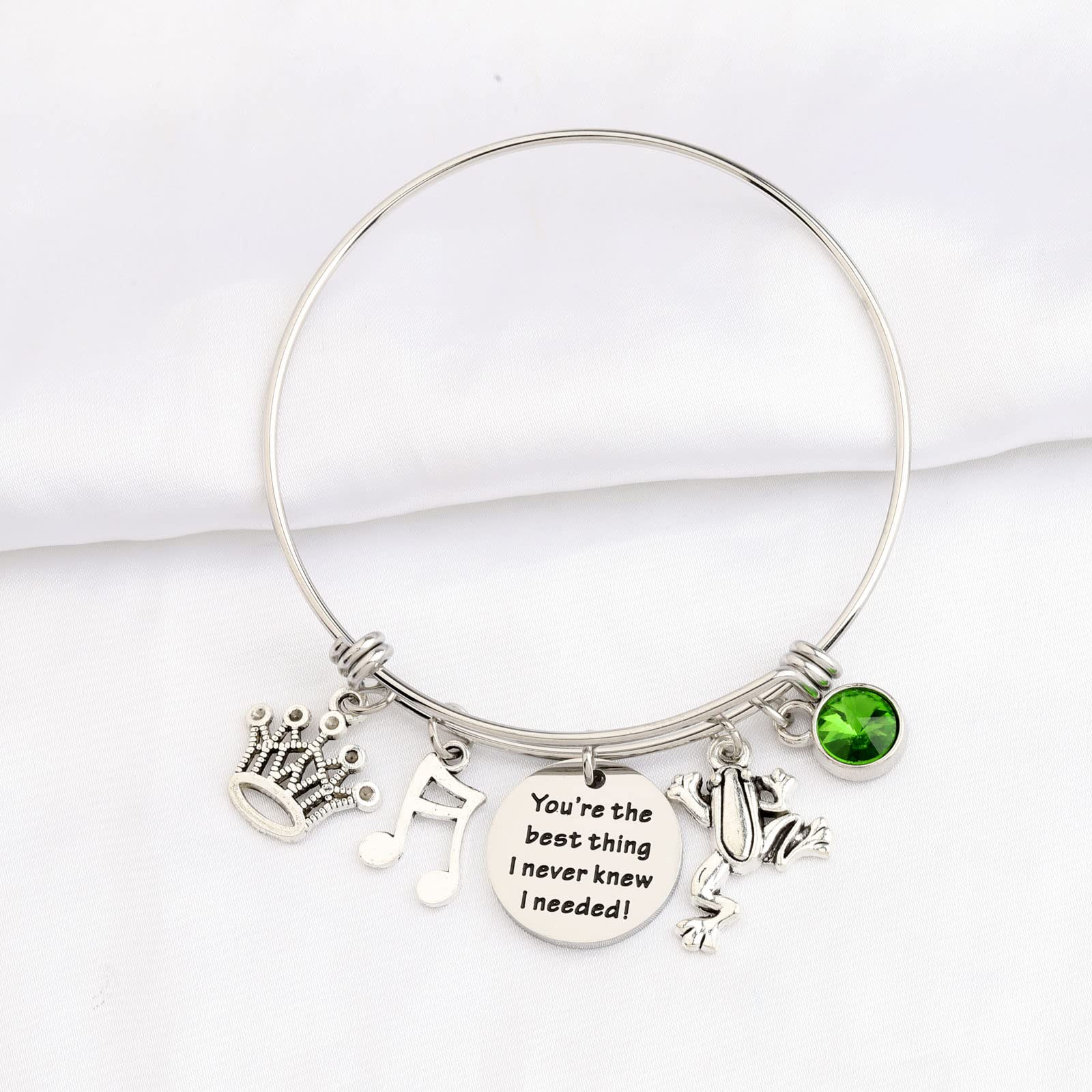 SEIRAA Frog Princess Bracelet You’re the Best Thing I Never Know I Needed Frog Bracelet for Women Frog Stroy Inspired (Frog Bracelet)