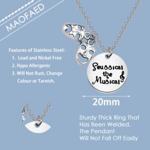 MAOFAED Musical Inspired Gift Musical Theatre Gift Musical Theatre Lover Gift Musical Jewelry Musical Necklace (seussical the musical)