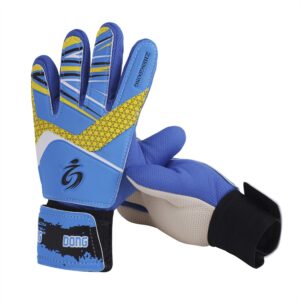 soccer goalkeeper gloves for kids adults, non-slip wear resistant sbr palm football goalie gloves with strong grip prevent injuries fingersave goal keeper gloves for the toughest saves