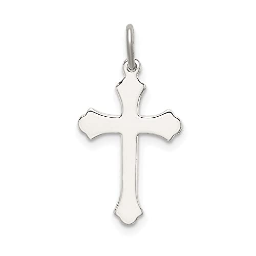 Auriga Fine Jewelry 925 Sterling Silver Antiqued Cross Pendant (L- 20 mm, W- 12 mm) Gift for Women