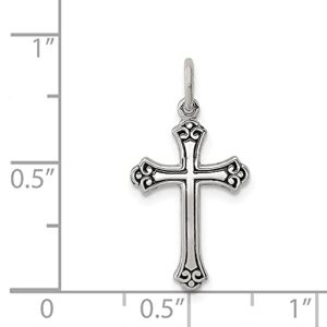 Auriga Fine Jewelry 925 Sterling Silver Antiqued Cross Pendant (L- 20 mm, W- 12 mm) Gift for Women