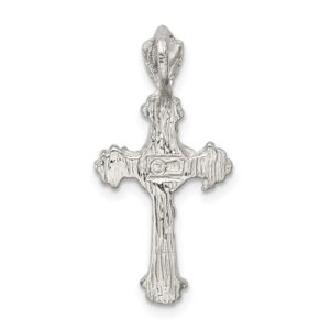 Auriga Fine Jewelry 925 Sterling Silver INRI Crucifix Cross Pendant (L- 28 mm, W- 14 mm) Gift for Women