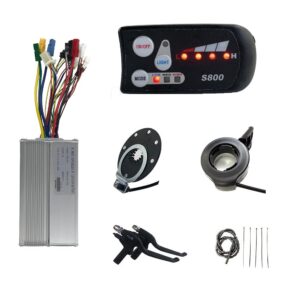 通用 Ebike Parts JN Control System with JN 30A Controller/JN LED S800 Display/Thumb Throttle/PAS/E brakeFor Electric Bike Conversion Kit