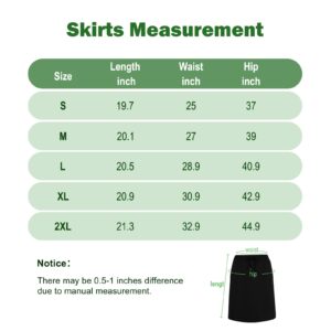 Womens Golf Skirt Athletic Skort Stretchy Knee Length Tennis Skirt with Pockets Plus Size Skorts Skirts for Women Khaki Medium