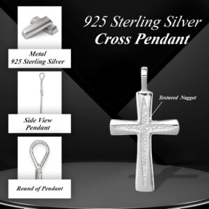 Auriga Fine Jewelry Sterling Silver Cross Pendant Gift for Women