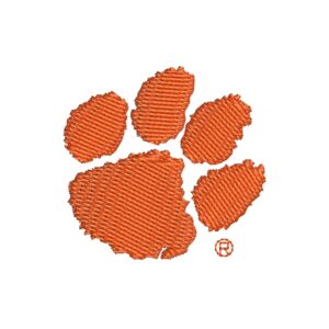 Men's Collegiate Premium Moisture Wicking White Icon Polo, Clemson Tigers, XX-Large