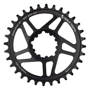 wolf tooth direct mount round mountain bike chainrings for sram cranks (32 tooth, drop-stop st, boost, mtb)