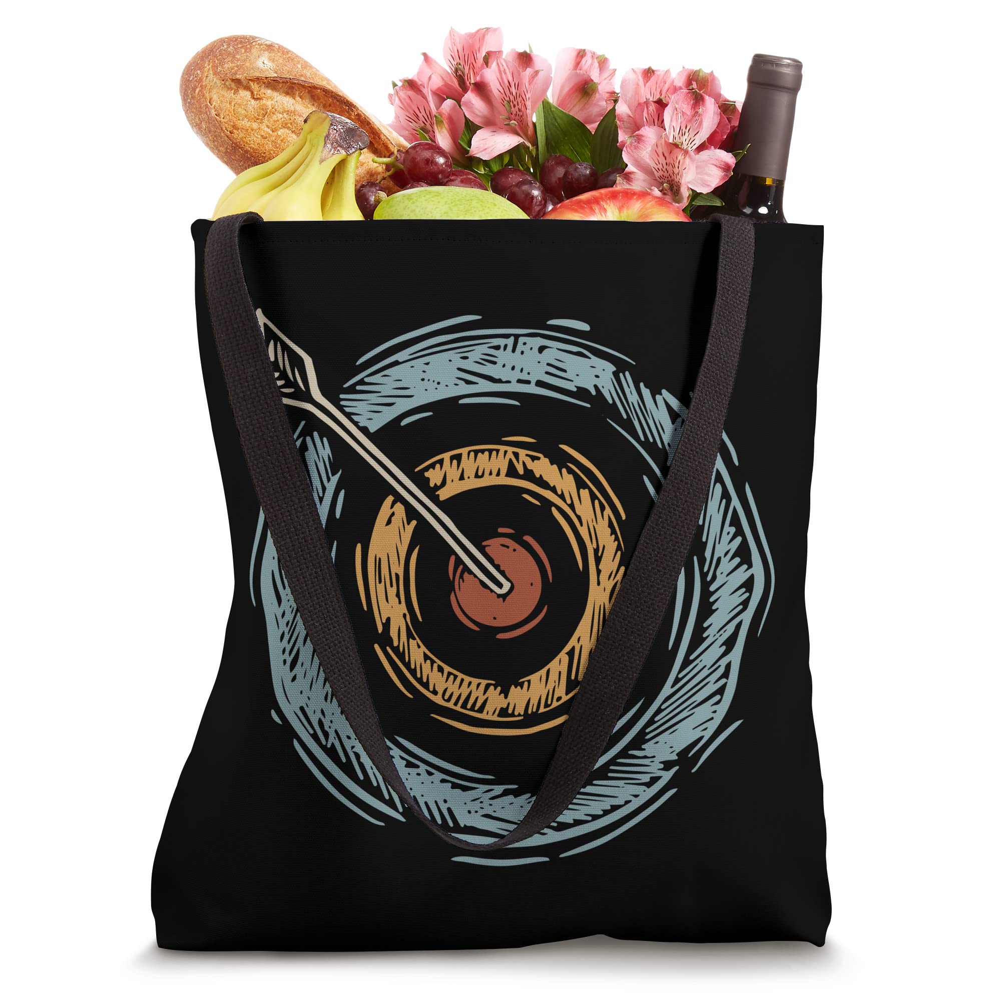 Vintage Archery Design Bow Hunting Archer Tote Bag