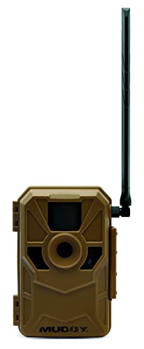 Muddy Outdoors Manifest 2.0 Cellular Trail Camera, Quick SCAN AR Code, 16 MEGAPIXELS, AT&T and VERIZON, Stealth CAM Command APP, Brown