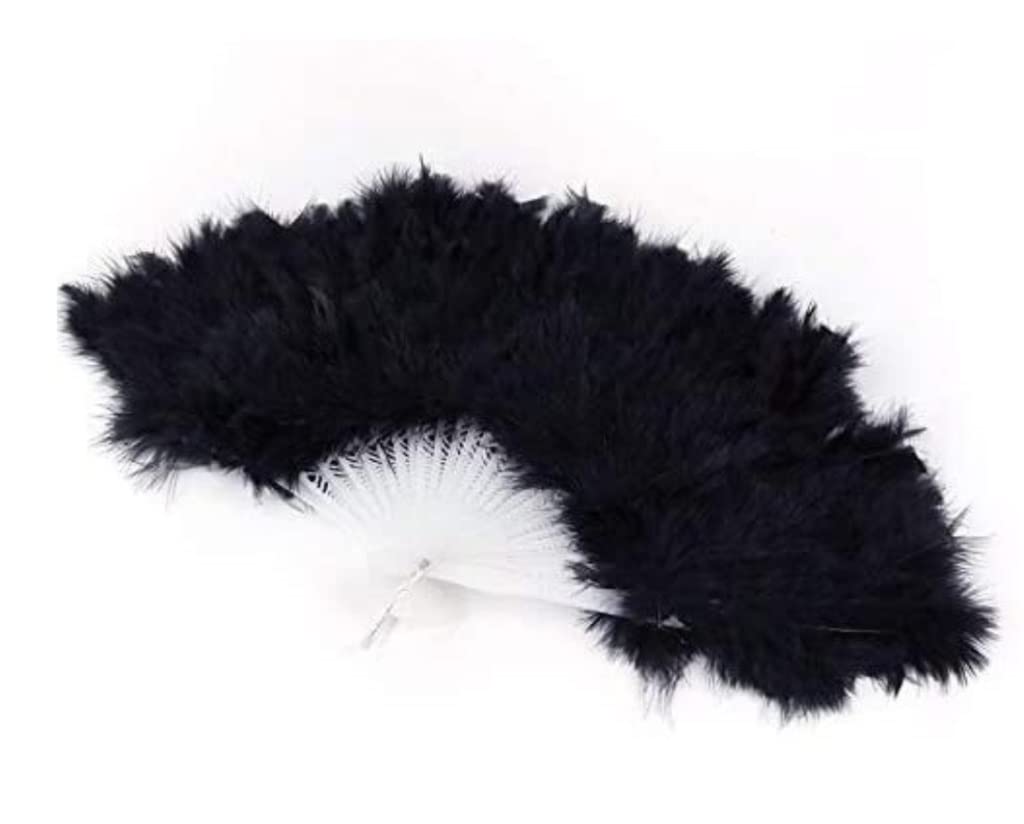 Folding Hand Fan Folding Fan Handheld Folded Fan Foldable Hand Held Soft Feather Fan Chinese Style Wedding Ladies Fancy Dress Halloween Fan Foldable Fan Hand Held Fans (Color : A, Size : 27 cm)