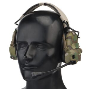 Tactical Headset Hunting Shooting Noise Reduction Headset for OPS Core ARC and Wendy M-LOK Helmet Head Mounted 2 in 1 GEN 6