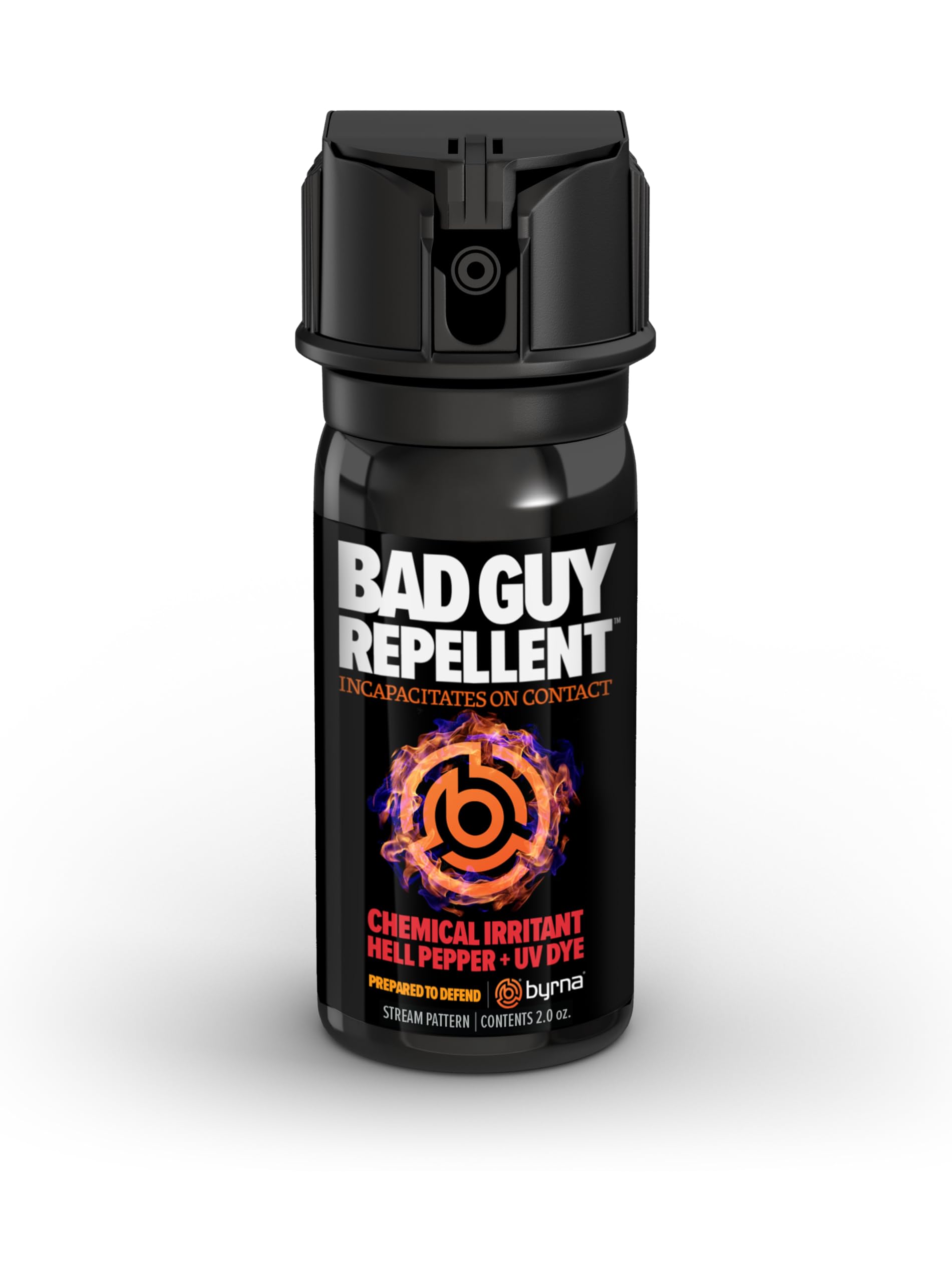 Byrna BGR Hell Pepper | Powerful Pepper Spray | Attacker Tracker UV Marking DYE Technology | Military Strength Self-Defense Stream Spray - (2 OZ)