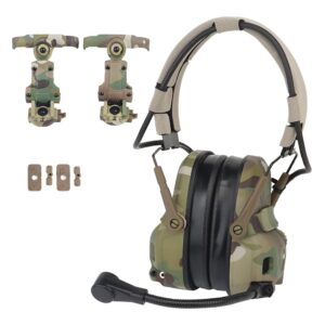 tactical headset hunting shooting noise reduction headset for ops core arc and wendy m-lok helmet head mounted 2 in 1 gen 6