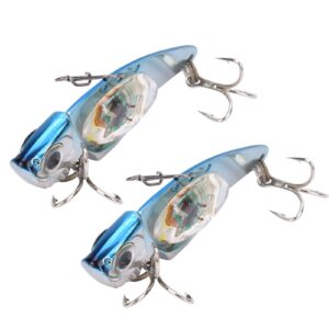 ZPSHYD 2 PCS Fishing Lure Light, Underwater Night Light lamp Fishing Tackle Attractor Bait Fish Tool Accessories