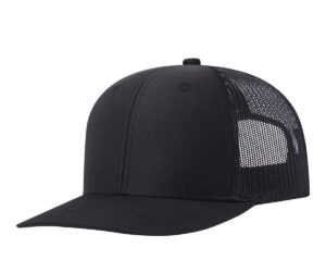 cnuser trucker hat fashion mens women snapback hats - the great outdoors adjustable baseball cap,mesh hat (curved black)