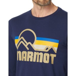 MARMOT Men's Coastal Long Sleeve T-Shirt, Arctic Navy, Medium