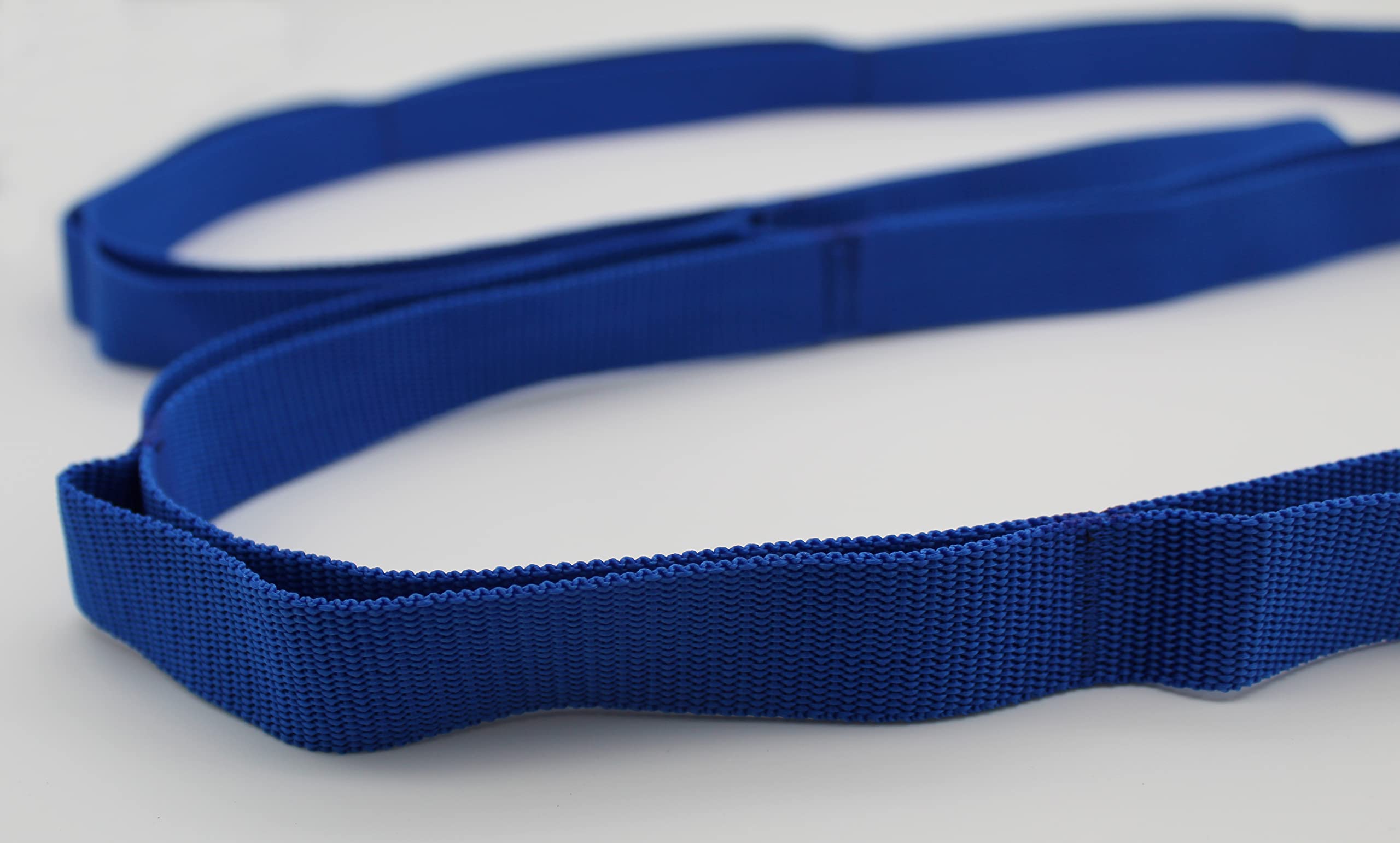 RangeMaster Flex-Ability Static Stretch Strap | | Perfect for Yoga, Pilates, and Physical Therapy | Flexibility and Range of Motion Tool | Blue