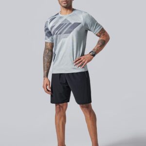 5 Pack Men’s Active Quick Dry Crew Neck T Shirts | Athletic Running Gym Workout Short Sleeve Tee Tops Bulk (Set 3, X-Large)